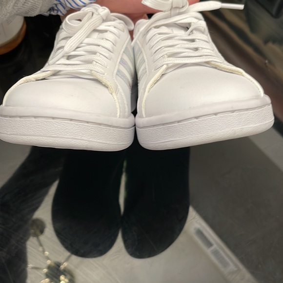 ADIDAS NEO WHITE FASHION RUNNING SNEAKERS WOMENS SIZE 7 - Picture 9 of 16